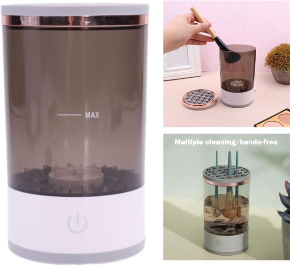 Cepillo de limpieza recargable, máquina de cepillo de limpieza, práctico limpiador de brochas de maquillaje, material plástico para cepillo recargable - Image 2