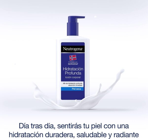 Neutrogena Fórmula Noruega Hidratación Profunda Loción Corporal de Absorción Inmediata (pack de 2 x 750 ml), crema hidratante corporal con tecnología Pro-Ceramida y Glicerina para piel seca - Image 7