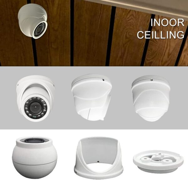 WiTi Cámara CCTV Domo tamaño pequeño AHD 2M Full HD 1080P,Mini cámaras para Sistemas de vigilancia de Seguridad Interior Funcionan con DVR XVR,Cámara metálica con Cable 3000TVL - Image 6