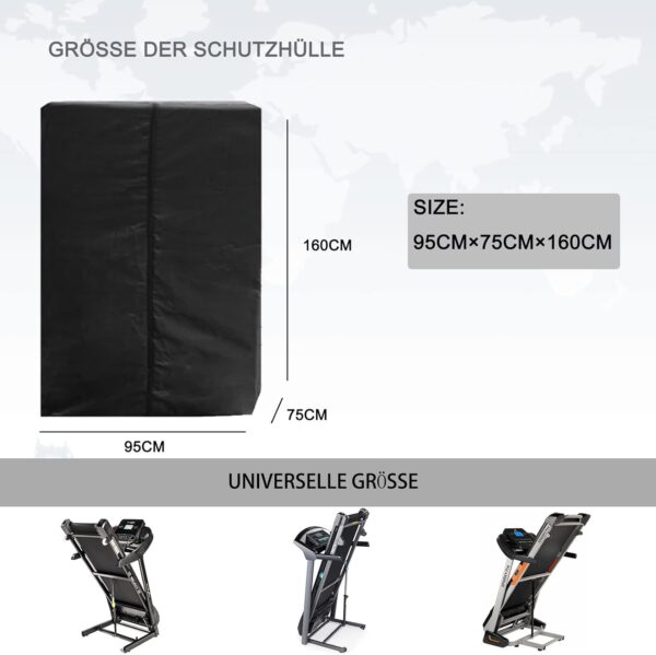 KEKAFU Funda Impermeable para Cinta de Correr Plegable, Cubierta de Cinta de Correr Plegable 420D Lona de Tela Oxford a Prueba de Viento, A Prueba de Lluvia - Image 5