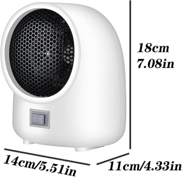 Calentador Calentador rápido de 400 w Calentador eléctrico calefacción portátil de Temperatura Constante PTC Control táctil Elemento Calefactor Calentador de Escritorio Calentador de pie - Image 3