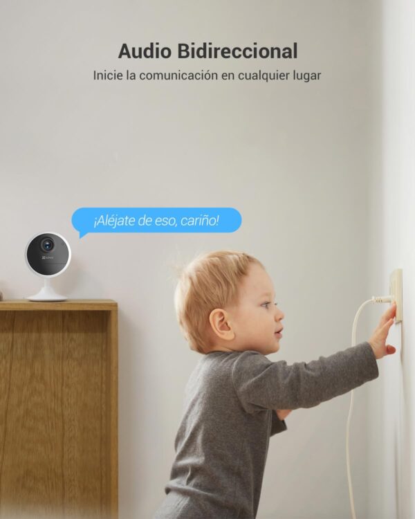 EZVIZ Camara Vigilancia WiFi Interior con Bateria de 40 Dias 1080P Camara IP de Seguridad, Deteccion de Persona Humana, Audio Bidireccional, Soporta Tarjeta hasta 512GB,Compatible con Alexa,CB1 - Image 6