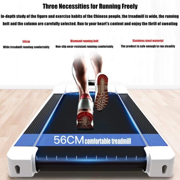 ZXQZ máquinas de Cardio Rueda de Andar, Running Machine con Pantalla LED y Columna de Choque Respiratorio, Equipo de Fitness Multifuncional Plegable para Uso Doméstico - Image 6