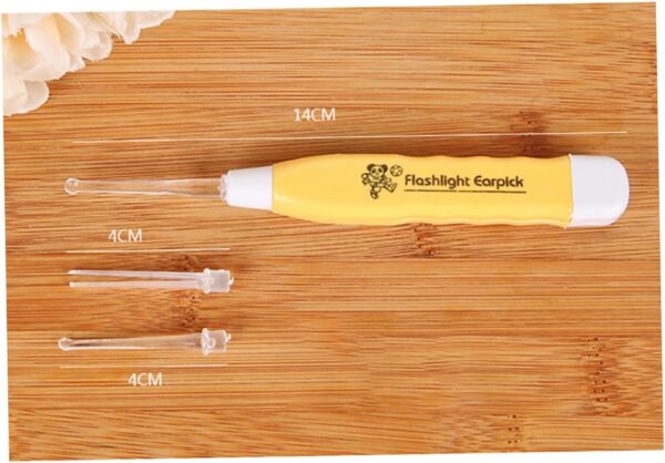 2 pcs LED Spoon Flash Flash Ear Wax Pick Tool Terrisor de orejas, extracción de cejas de oído - Image 6