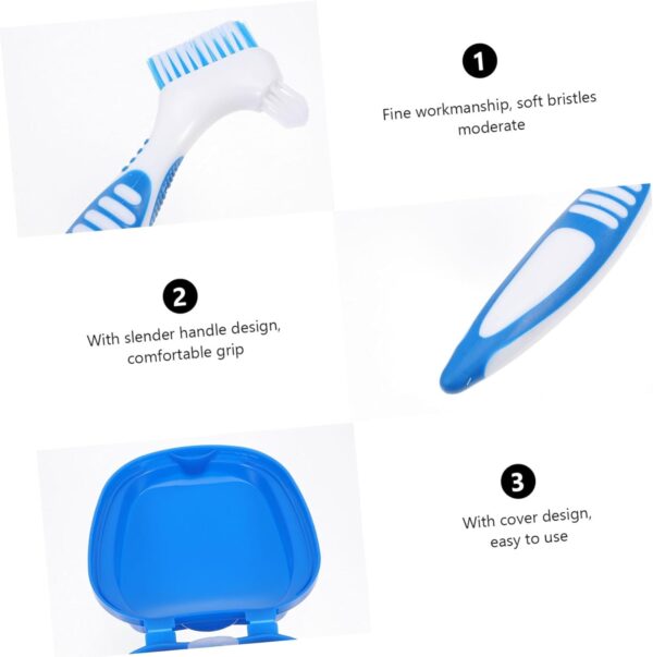 DOITOOL Trajes Para Hombres 3 Juegos De Cepillos De Limpiador Alineador Cepillo De Limpieza De Cerdas Suaves Limpiador De Cepillos De Cepillo Para Dentaduras Cepillo De Suministros De - Image 9