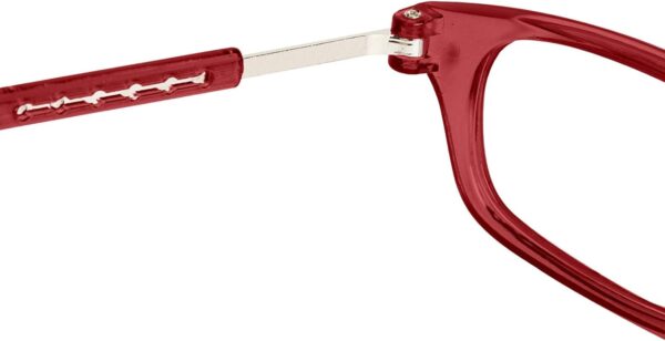 TBOC Gafas de Lectura Presbicia Vista Cansada - [Pack 4 Unidades] Montura [Transparente Burdeos Azul Negra] Graduadas +4.00 Dioptrías Hombre Mujer Regulables Plegables Lente con Imán - Image 7