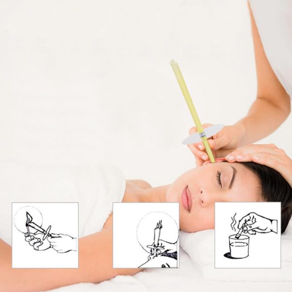 32 velas de oreja, conos de vela de cera de abejas - kit de vela de oreja para eliminar la cera de oreja con cera de abejas orgánica natural (32) - Image 5