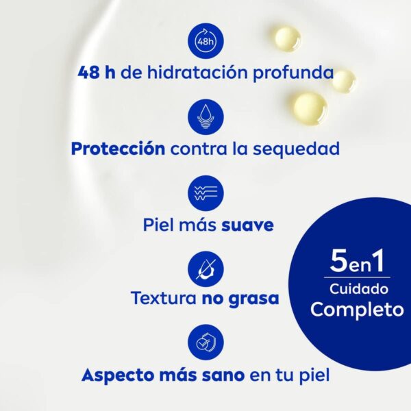 NIVEA Body Milk Nutritivo en pack de 6 (6 x 400 ml), leche corporal para una hidratación profunda durante 48 h, crema hidratante corporal con aceite de almendras - Image 2