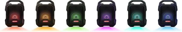 Motorola Sound ROKR 800 - Altavoz Bluetooth - Batería de 20 horas de duración - Radio FM - LED de colores - Puertos DC, USB, AUX y MIC - Tecnología inalámbrica verdadera - Negro - Image 9