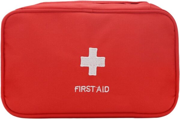 Bolsa de medicina de viaje de 2 piezas, bolsa de medicina de primeros auxilios, bolsa de medicina para senderismo y camping, bolsa de almacenamiento de medicina, bolsa de medicina portátil