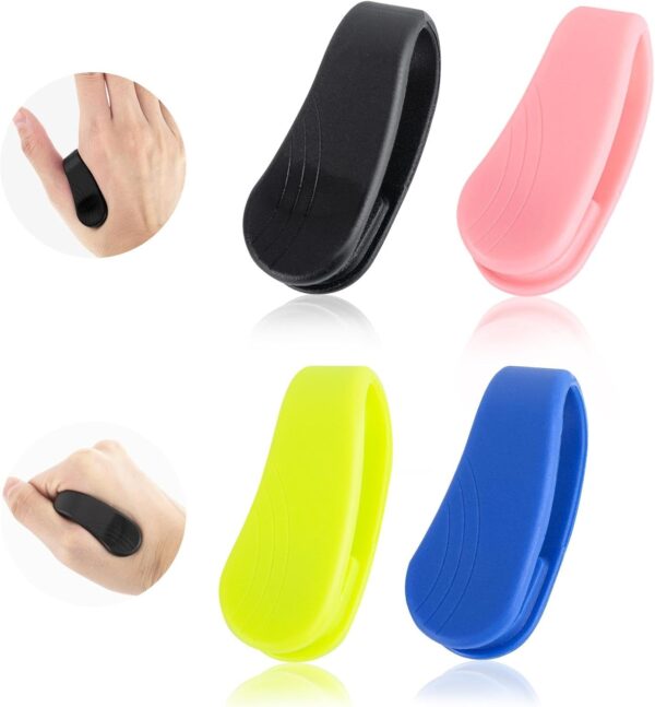 AYNKH Clip de acupresión, 4 piezas de silicona portátil para aliviar el estrés de la migraña, clip de punto de presión, herramienta de relajación de masaje - Image 8