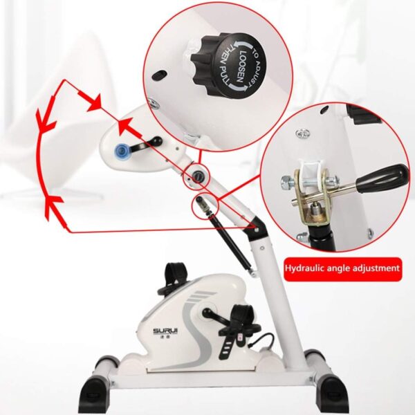 LOPZUQLY Bicicleta estática reclinable con Resistencia, máquina de rehabilitación eléctrica, Bicicleta de Pedales para Interiores, Equipo de Fitness para Personas Mayores y Ancianos - Image 3