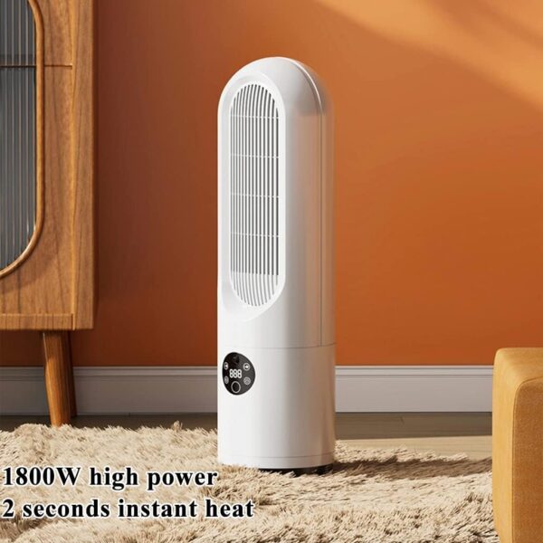 Ventilador de Escritorio Portátil, Ventilador de Calefacción Sin Hojas para El Suelo de Casa, Circulación de Aire Ultra Silencioso Ventilador de Cartucho de Filtración de Aire de Torre, Control Táctil - Image 3