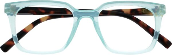 OPULIZE KOI Gafas de Lectura - Elegante Marco Rectangular Ancho - Visión Óptima - Hombre Mujer - Bisagras de Muelle - R50-