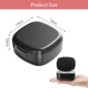 Caja para prótesis dentales con colador, caja de prótesis para prótesis, caja de almacenamiento con recipiente colgante para dentaduras postizas, caja de llaves (negro) - Image 2