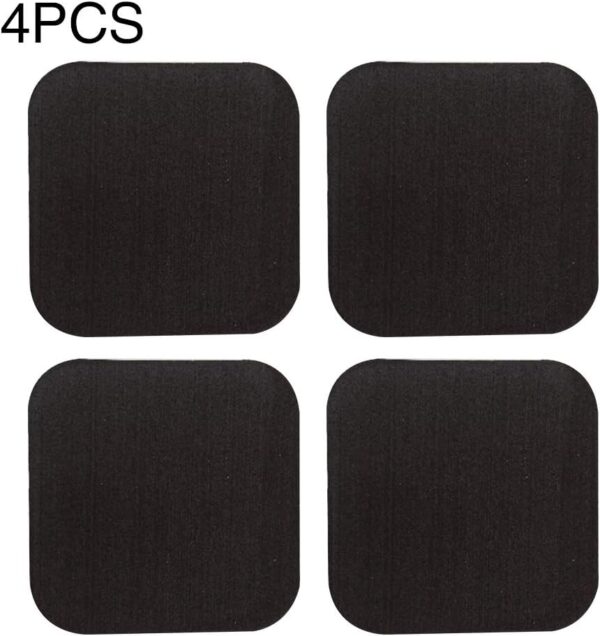 ZSooner - Almohadillas para amortiguación de cinta de correr, Juego de 6 unidades, antiabrasión, aislamiento acústico, protege el suelo, No nulo, negro, 4 piezas - Image 2