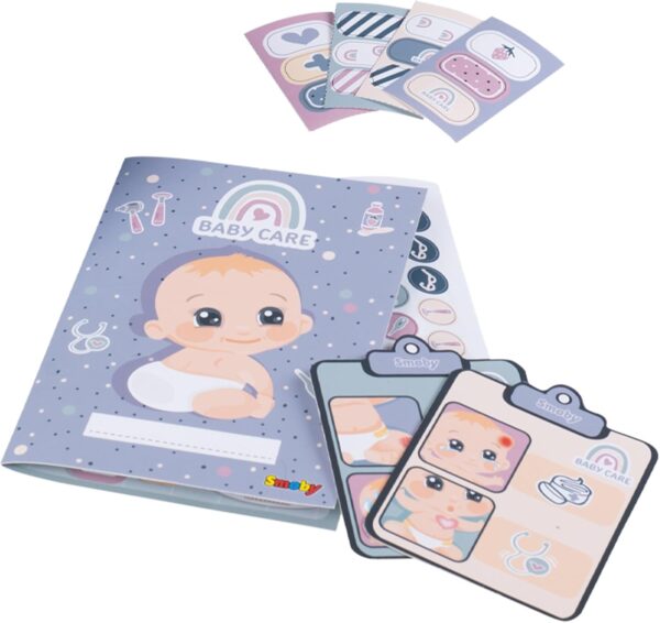 Smoby- Maletín Pediatra Baby Care- para el Cuidado de la Salud de Tus Muñecos, 19 Accesorios, Estetoscopio, Jeringuilla, Termómetro, Libreta, A Partir 3 años (7600240306), Exclusivo en Amazon - Image 6