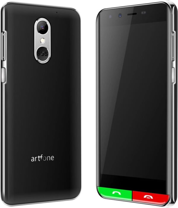 Teléfono Móvil para Personas Mayores 4G, Smartphone Artfone Smart_500, Senior, Botón SOS, Iconos Grandes, Base de Carga, Modo Sencillo, Volumen Alto, Batería 2550 mAh (Smart-500-Negro-2024) - Image 4