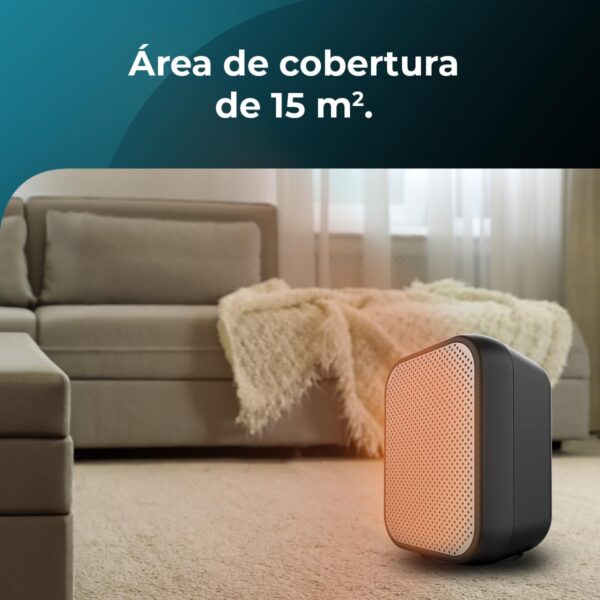 Cecotec Calefactor Cerámico de Sobremesa ReadyWarm 1500 Max Ceramic Rotate, 1500 W, Oscilación, Termostato Regulable y 3 Modos de Funcionamiento, Área de Cobertura de 15m2 - Image 7