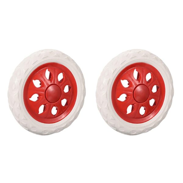 tooloflife 2 ruedas rojas con diseño de rueda caliente, núcleo de plástico, ruedas de espuma para carrito de compras, ruedas de viaje, equipaje, ruedas