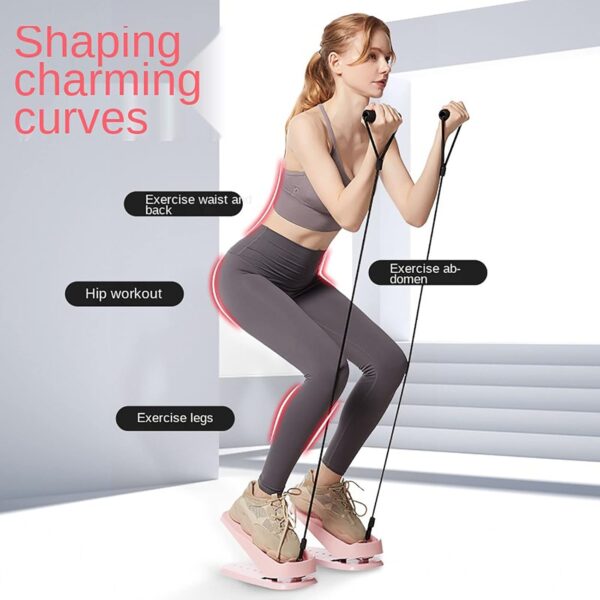 wiedao Mini Steppers para Ejercicio, Stepper de Ejercicio con cordón, Mini máquina de Entrenamiento para el hogar Simple, máquinas Step Fitness para Lograr un Entrenamiento de Cuerpo Completo - Image 4
