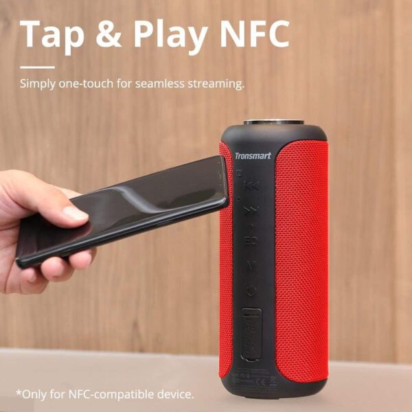Tronsmart T6 Plus Edición Mejorada Altavoz Bluetooth 40W, Portatil, Sonido Estéreo 360°, Efecto de Triple Bajo Potente, Waterproof IPX6 con Powerbank, 15 Hora de Reproducción y Manos Libres - Image 3