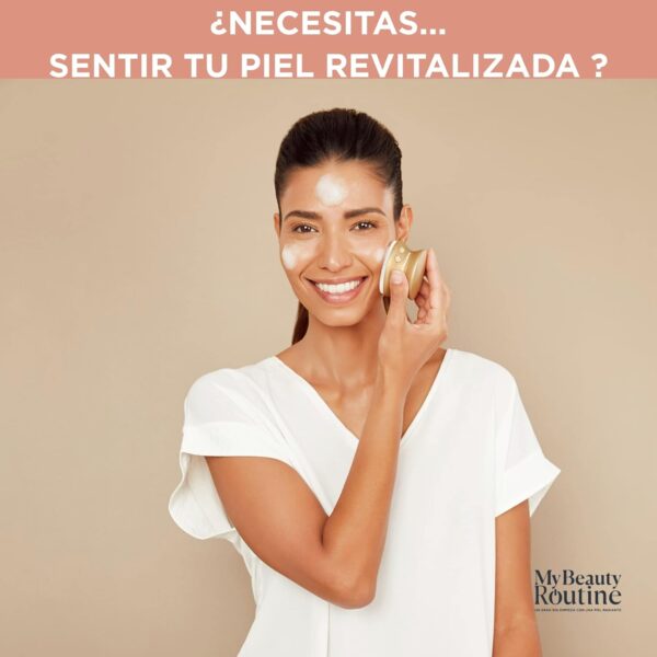 Rowenta Reset & Boost Skin Duo LV8530 - Limpiador y masajeador facial electrico, cepillo limpiador 2 en 1, para cara y cuello, potenciador cremas, cerdas precisas, estimulación térmica, color dorado - Image 3