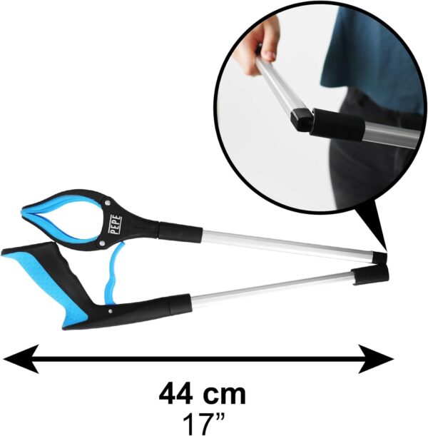 PEPE - Pinza Brazo Recoge Objetos Plegable, Brazo con Pinza Larga para Alcanzar Objetos, Alcanzador de Objetos, Pinzas Ergonomicas Largas para Recoger Objetos, Pinza de Agarre con Imán - Image 2