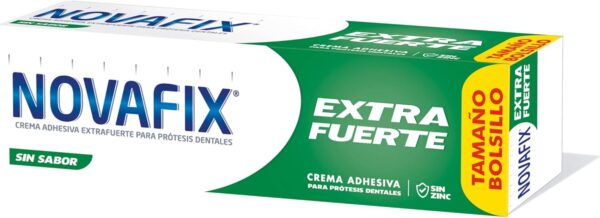 Urgo Novafix - Extrafuerte - Crema adhesiva dentaduras postizas - Sin sabor 20 g