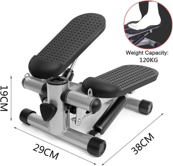 ZXLLAFT Stepper per il Fitness, Stepper per Scale portatile e macchina per il Fitness Twister Step con Monitor LCD, Coulisse opzionale...,with Rope - Image 7