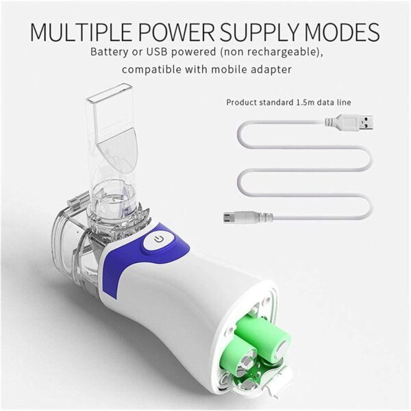 Handheld Mini Inhaler Portátil USB de Malla Recargable Vaporizador de Niebla de Niebla Inhalador Humidificador para niños Adultos Viajes y Uso Diario - Image 3