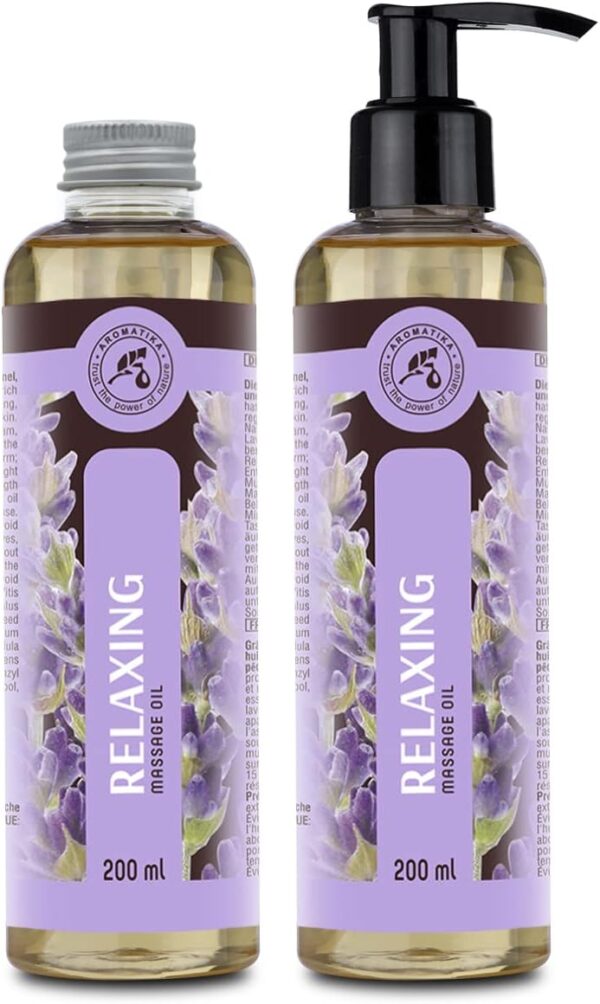Aceite para Masajes Relajantes 200ml - Aceite de Lavanda 100% Natural - Cosméticos Naturales para Alivio del Estrés - Sueño Reparador - para el Cuidado de la Piel - Aromaterapia - Image 6