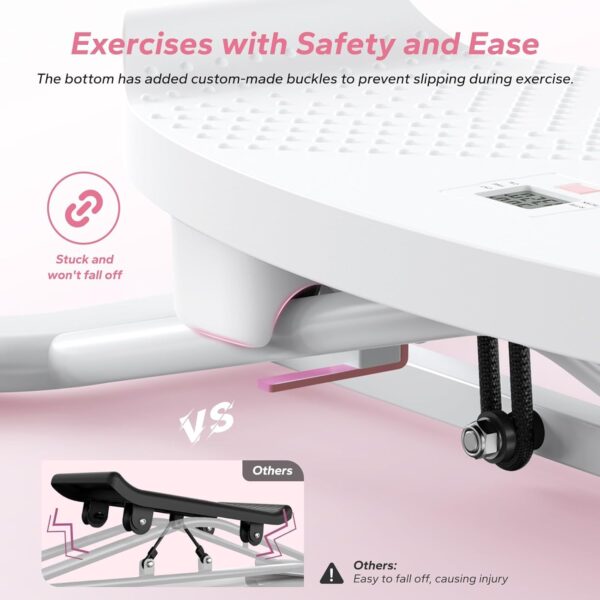 Máquina de esquí, máquina de entrenamiento de esquí simulada, máquina de ejercicio de piernas, divertida máquina de ejercicios cardiovasculares, equipo de ejercicio aeróbico de cuerpo completo para - Image 3