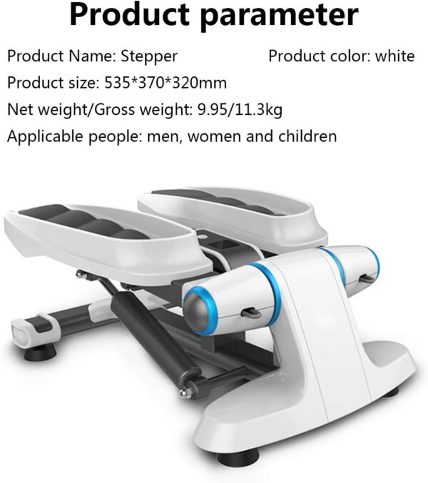 ZXLLAFT Stepper con Bandas de Resistencia y Monitor LCD, Equipo de Ejercicios para Subir Escaleras para Interior, Máquina de Pasos Twister para Ejercicios de Cintura - Image 5