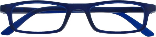 The Reading Glasses Company La Compañía Gafas De Lectura Matt Azul Marino Ligero Lectores Estilo Diseñador Hombres Mujeres Bisagras Resorte R17-3 +1,50