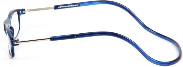 TBOC Pack: Gafas de Lectura Presbicia Vista Cansada – (Dos Unidades) Graduadas +2.00 Dioptrías Montura Azul y Negra Hombre Mujer Imantadas Plegables Lentes Aumento Leer Ver Cerca Cuello Imán - Image 2
