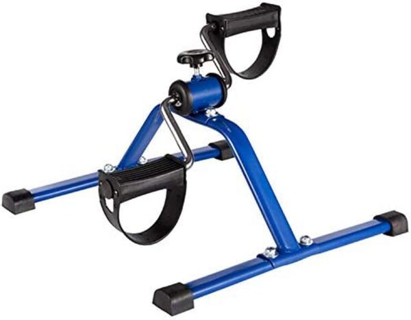 Sywlwxkq Mini Bicicleta estática, Ejercicio Interior portátil, ejercitador de Pedal Plegable médico con Pantalla electrónica para Entrenamiento de piernas y Brazos, recuperación de Rodilla,