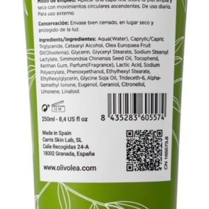 Olivolea Crema Hidratante Corporal Familiar, Sin Parabenos, Reparación, Nutrici...