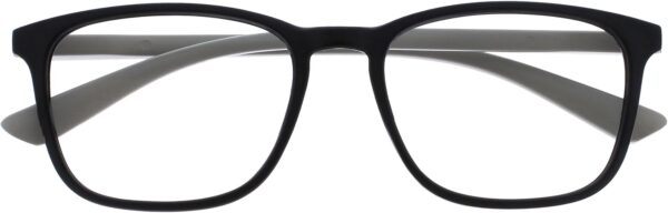 OPULIZE Max Gafas de lectura - Montura clásica rectangular ancha - Unisex Hombre Mujer - Bisagras de resorte - R78