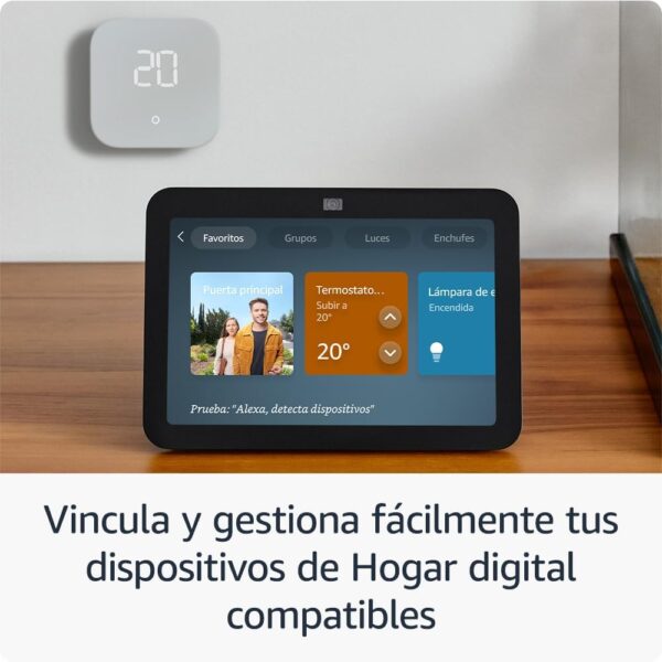 Echo Show 8 (Última generación) | Pantalla táctil inteligente de alta definición con audio espacial, controlador de Hogar digital y Alexa | Antracita - Image 5