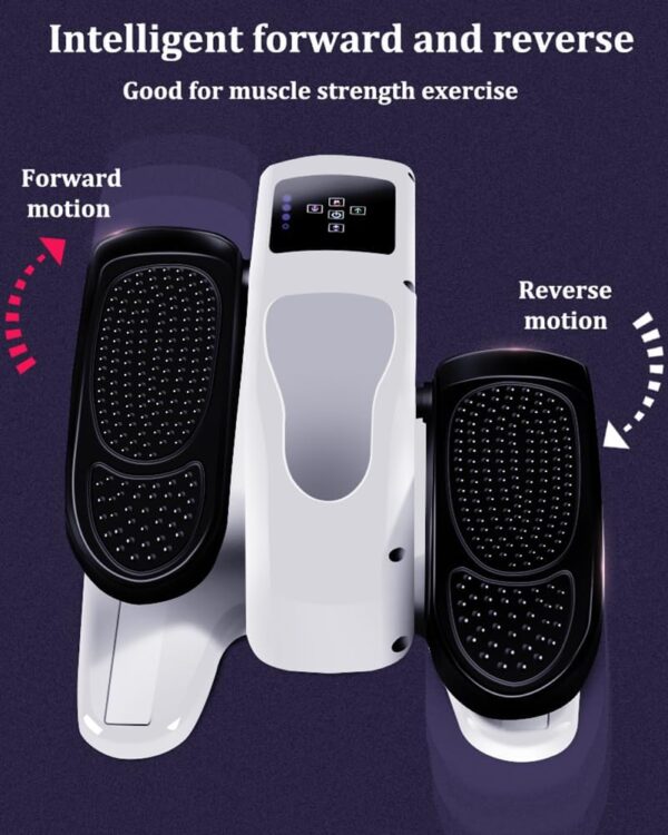 Ejercitador de piernas multifuncional, entrenador de pedal eléctrico, andador de circulación de movimiento automático de pies con control de 5 velocidades y pantallas LCD, para personas mayores en el - Image 4