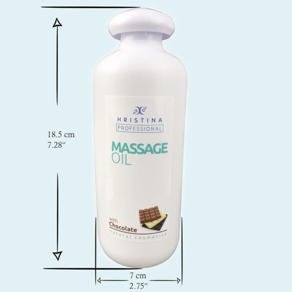 Aceite de masaje de chocolate para masaje corporal relajante y cuidado de la piel | Mezcla natural de semilla de uva, aceite de aguacate infundido con aroma de chocolate para terapia de masaje 500ml - Image 7