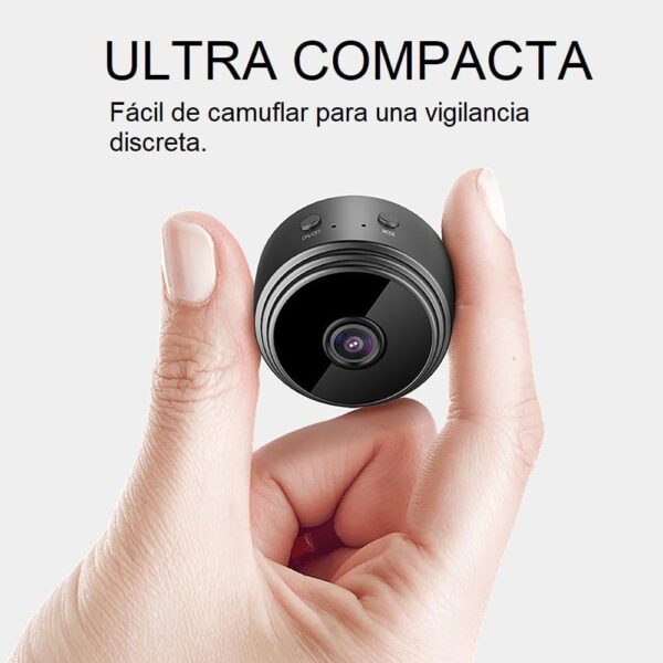 eCorvus Mini Cámara Espía Sin Cables WiFi: Cámaras Ocultas y Camufladas de Vigilancia para Coche, Interior y Casa. Grabación y Videovigilancia Móvil por Internet, Spy Camera para Espiar y Vigilar
