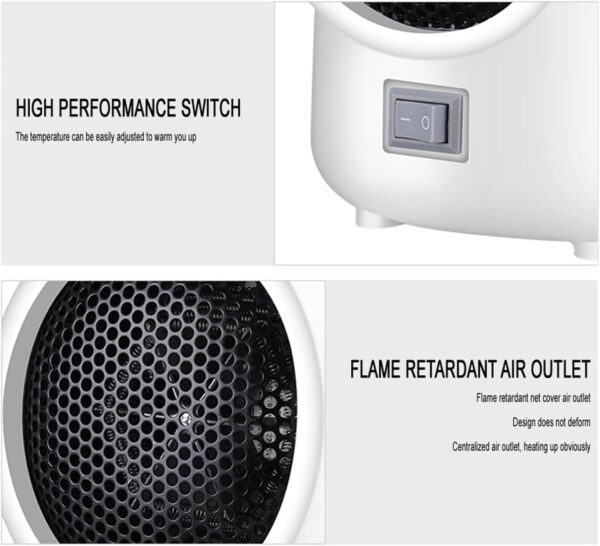 Calentador Calentador rápido de 400 w Calentador eléctrico calefacción portátil de Temperatura Constante PTC Control táctil Elemento Calefactor Calentador de Escritorio Calentador de pie - Image 4