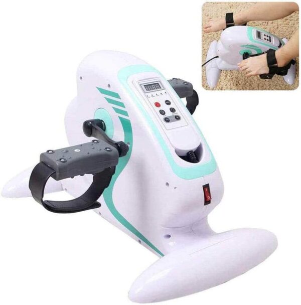Ejercitador De Pedal Estacionario Debajo Del Escritorio Mini Bicicleta De Ejercicio - Ejercitador De Pedal Con Pantalla LCD, Ejercitador De Pedal Para Personas Mayores, Ejercicio De Brazos / Piernas - Image 5