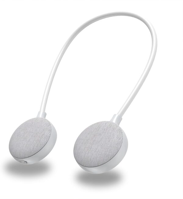 WINCARE Altavoz de cuello, altavoz portátil, Bluetooth 5.0, altavoz de hombro envolvente 3D inalámbrico,compatible con tarjeta TF,llamadas manos libres,deportes,pérdida auditiva para personas(gris)us