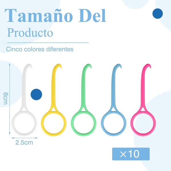 VEGCOO 50 Piezas Herramienta Extracción Alineadores, Herramienta de Eliminación Invisalign, Ganchos para Remover Alineadores de Ortodoncia, para el Cuidado Bucal Dental - Image 2