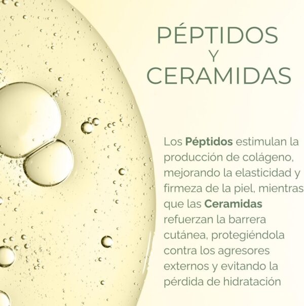 Crema Hidratante Facial con Complejo de Péptidos y Cerámidas, Vitamina C, E, Ácido Hialurónico, Niacinamida y Aloe Vera 50ml. - Hidratación Profunda, Antioxidante y Antiarrugas by Skintuals Cosmetics - Image 4