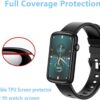 Frgnie Protector de pantalla compatible con reloj inteligente SHANG WING L2 (6 unidades) HD flexible TPU protector de pantalla para reloj de fitness Lynn2 - Image 3