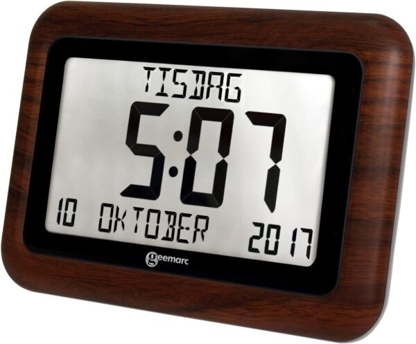 Reloj Calendario - Geemarc Viso10 con Ajuste Automático de la Hora y Caracteres Grandes - Para Personas que Viven con Alzheimer - Funciona con Pilas - Sin Retroiluminación - Versión ES - Image 5
